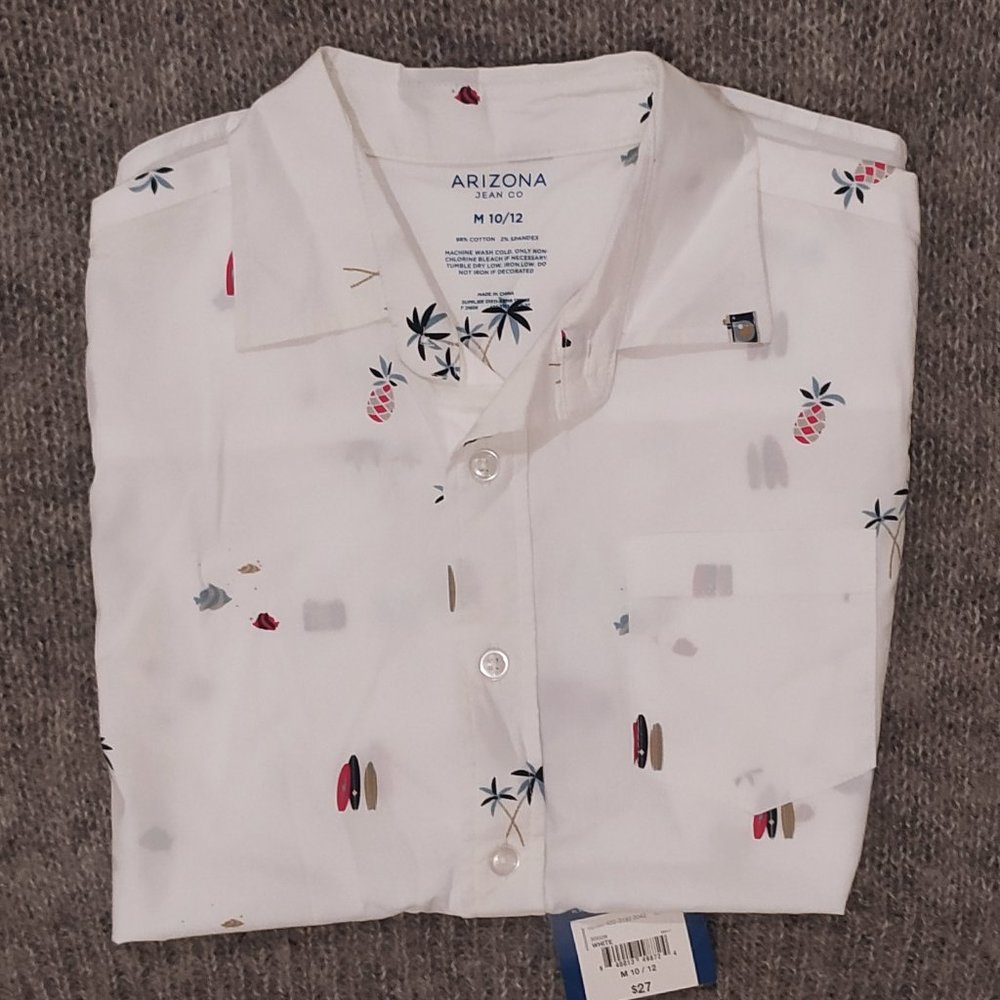 NWT White boy woven